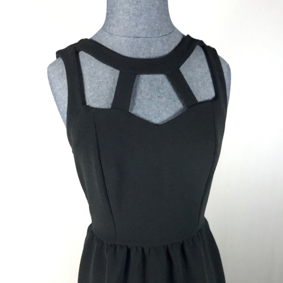 Forever 21 Women's Size S Black Solid Skater Dress - Picture 1 of 8